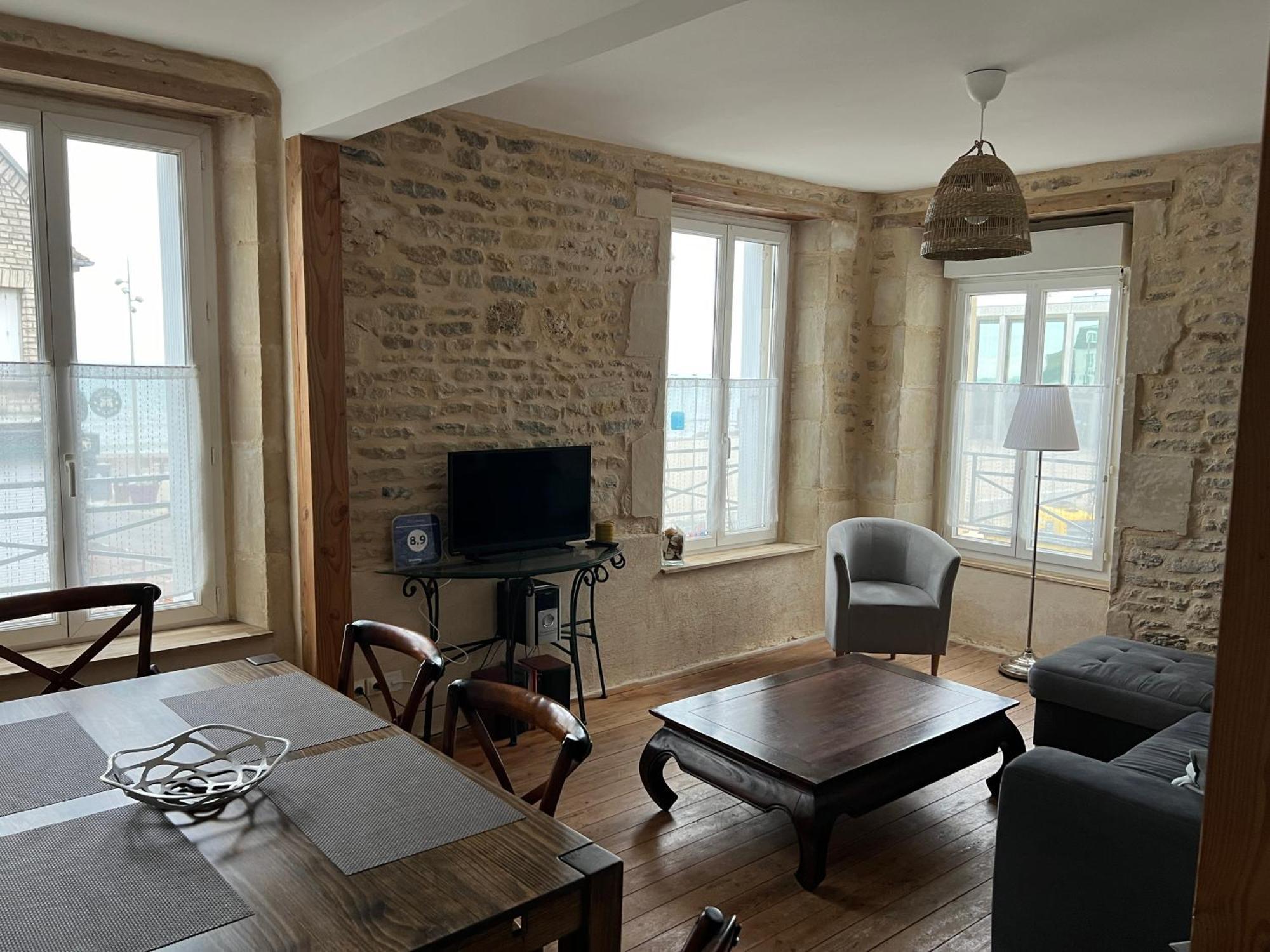 Appartement 3 Pieces Bord De Mer Place Du 6 Juin ارومانش لي بان المظهر الخارجي الصورة